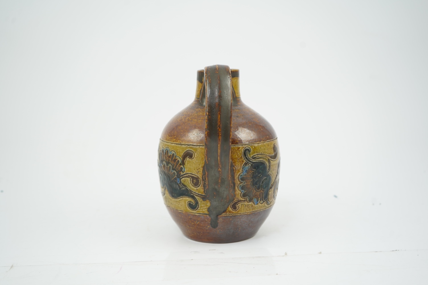 Robert Wallace Martin for Martin Brothers: A salt-glazed stoneware jug